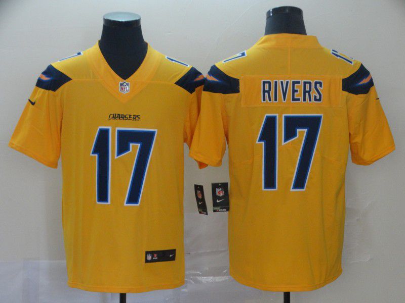 Men Los Angeles Chargers #17 Rivers Yellow 2019 Vapor Untouchable Nike Inverted Legend NFL Jerseys->washington redskins->NFL Jersey